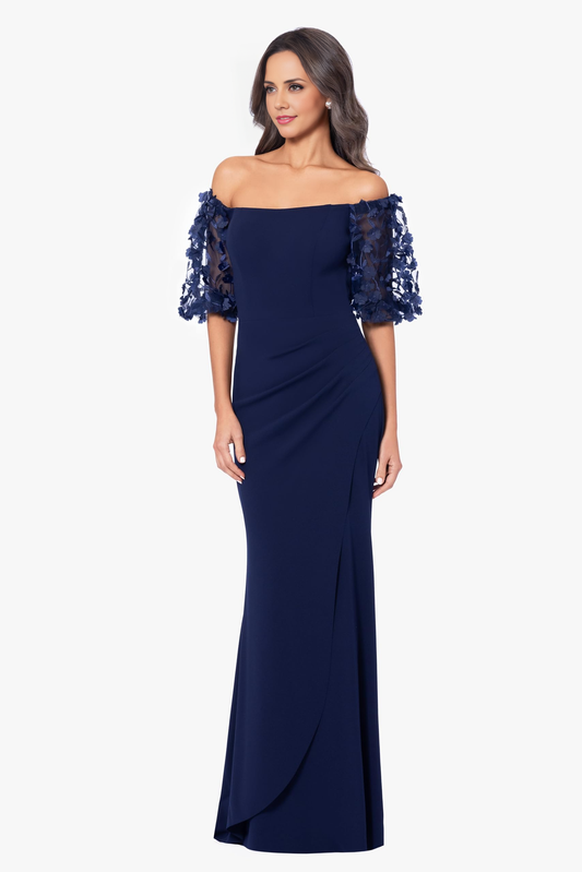 DingJiDress Mother of the Groom / Bride Dresses Women's Illusion Sleeve Off The Shoulder Long Dress Formal Dresses Wedding Guest Dress