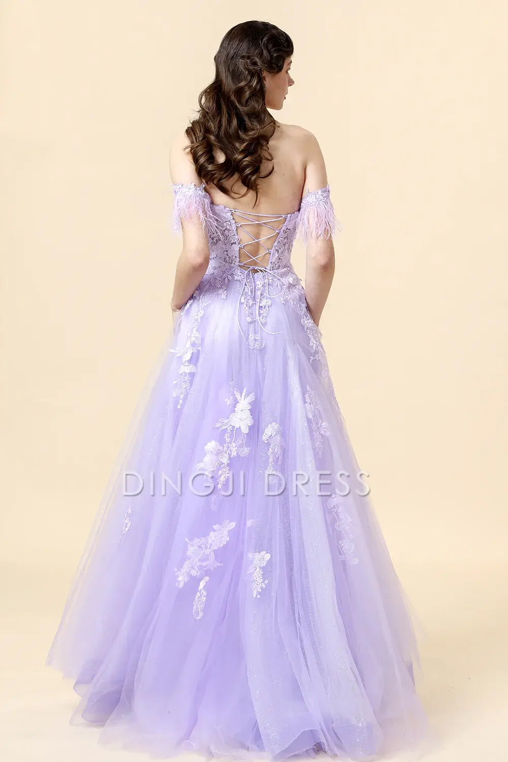 DingJiDress High Quality Dress Evening Dress Exquisite A Line Sweetheart Appliques Backless Fantastic Long Prom Dress