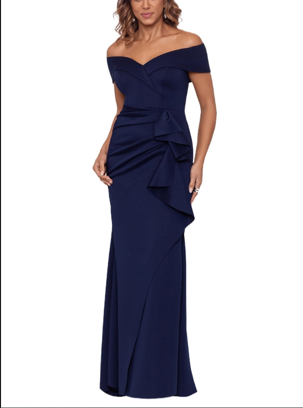 DingJiDress Mother of the Groom / Bride Dresses Long Off Shoulder Sweetheart Neck Side Ruffle Gown Formal Dresses Wedding Guest Dress