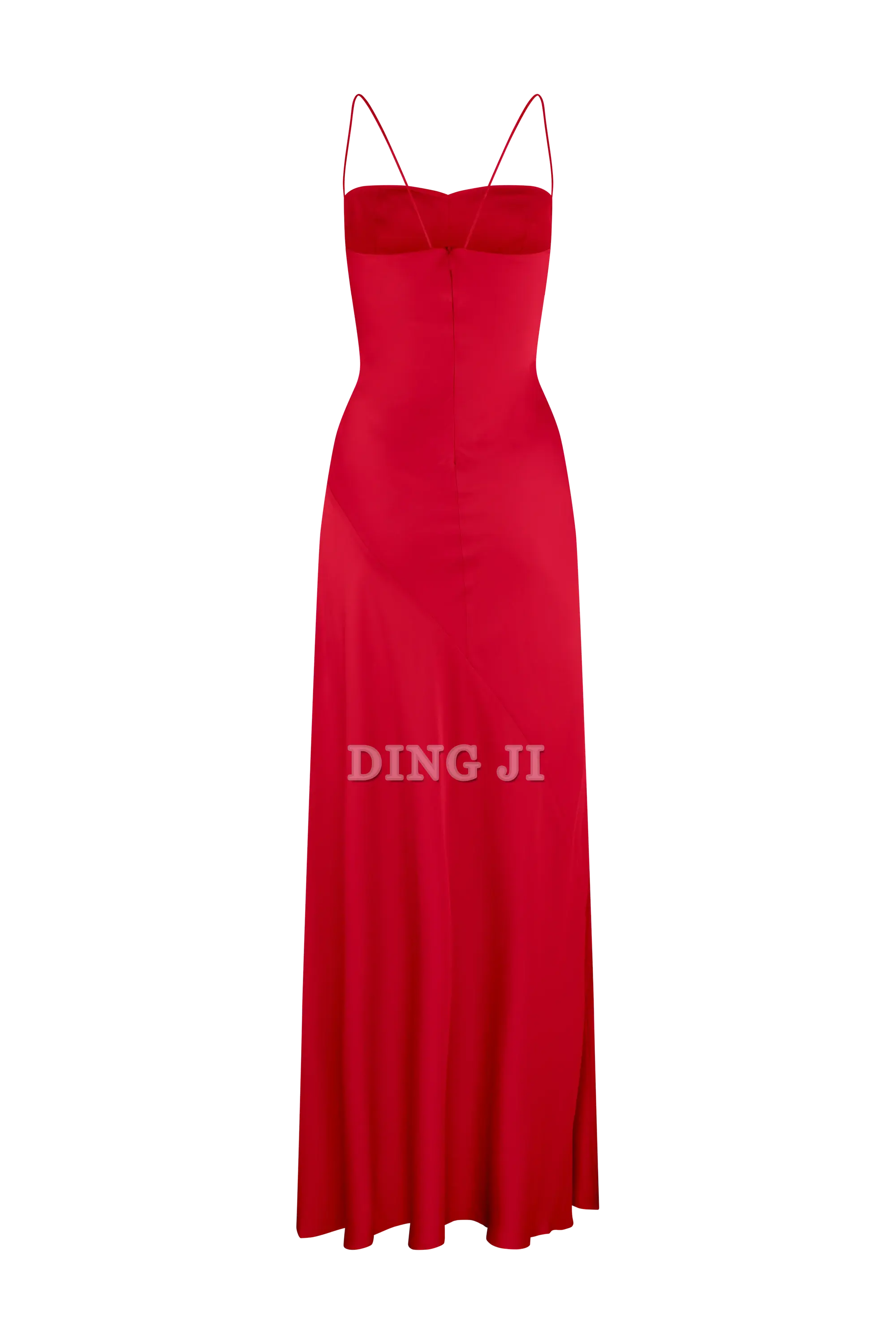 DingJiDress Evening Dress Spaghetti Straps Sheath Long Prom Dresses Side Fork Elegant Simple Formal Women's Dresses Wedding Guest Dresses