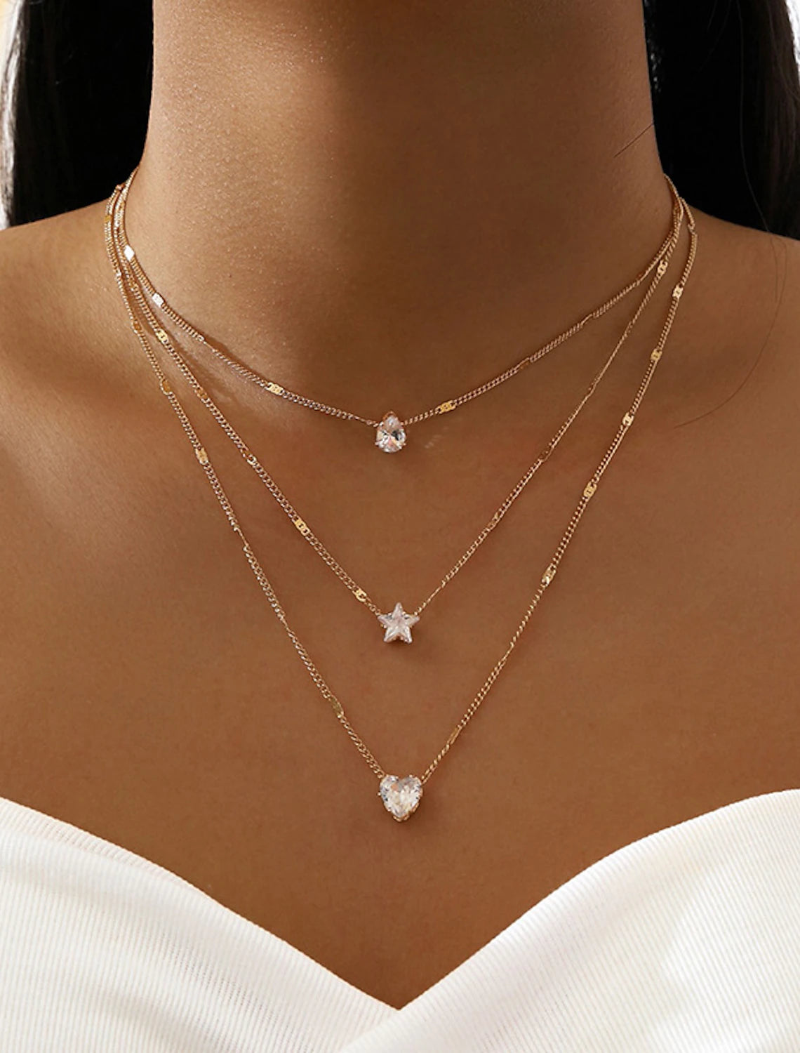 DingJiDress Necklace Women's Fashion Sweet Classic Cool Wedding Necklace For Wedding Party