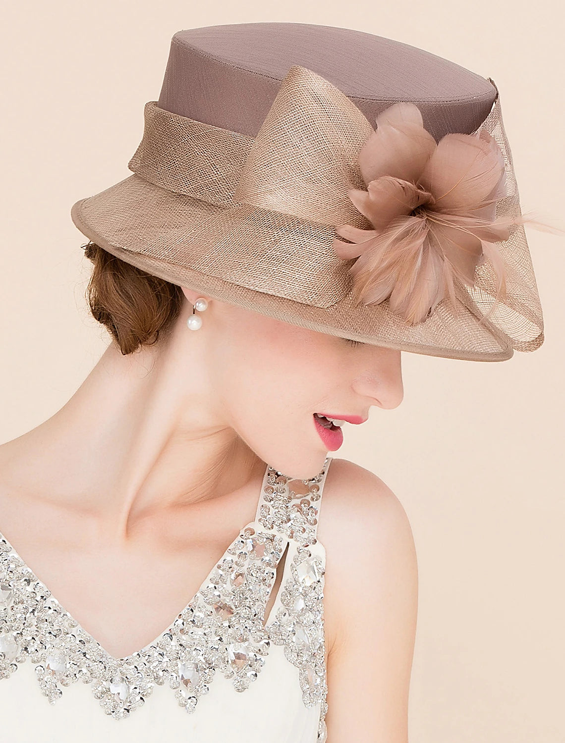 DingJiDress Vintage Style Hats with Bowknot / Feathers / Fur / Flower 1PC Kentucky Derby / Horse Race / Ladies Day Headpiece