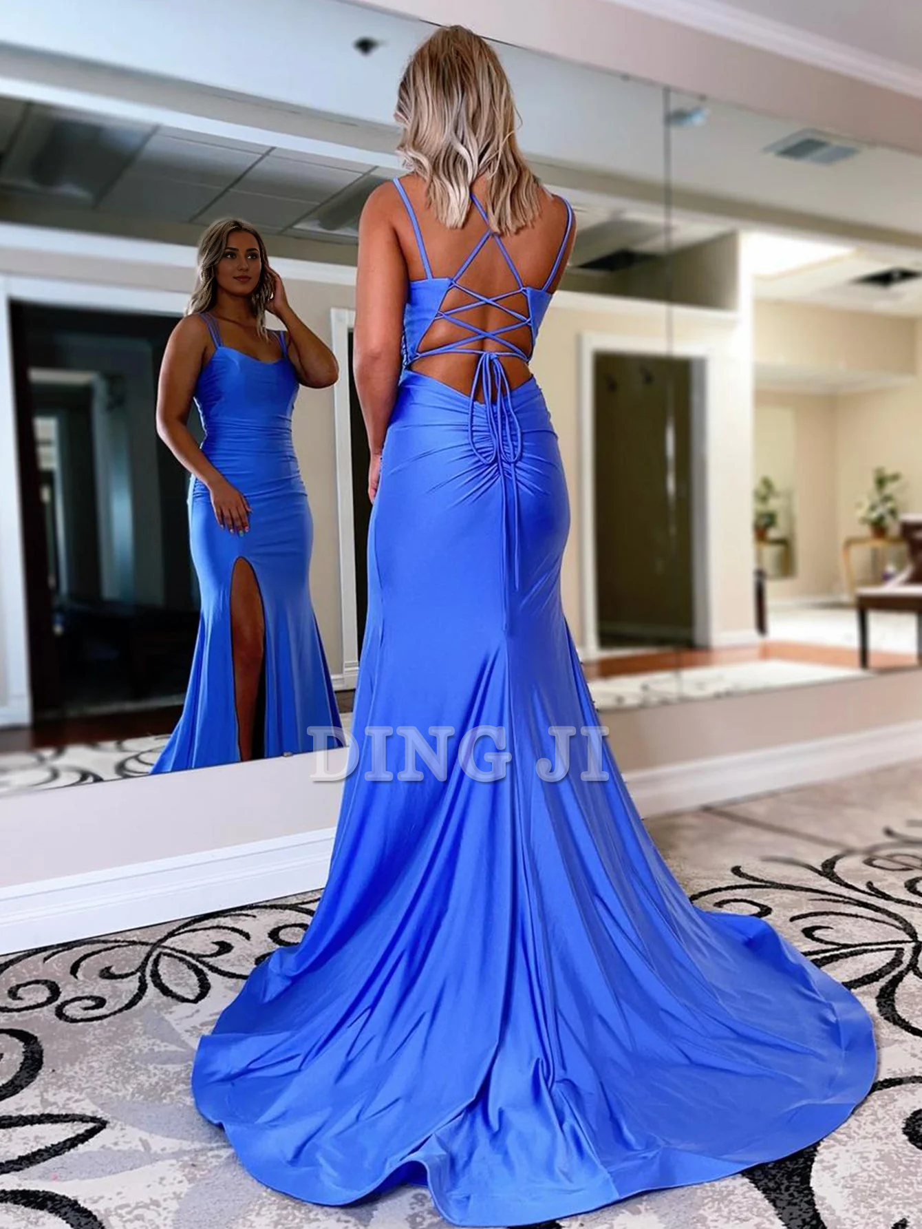DingJiDress Evening Dress Mermaid Spaghetti Straps Backless Prom Dress Sexy Charming Formal Women's Dresses Wedding Guest Dresses
