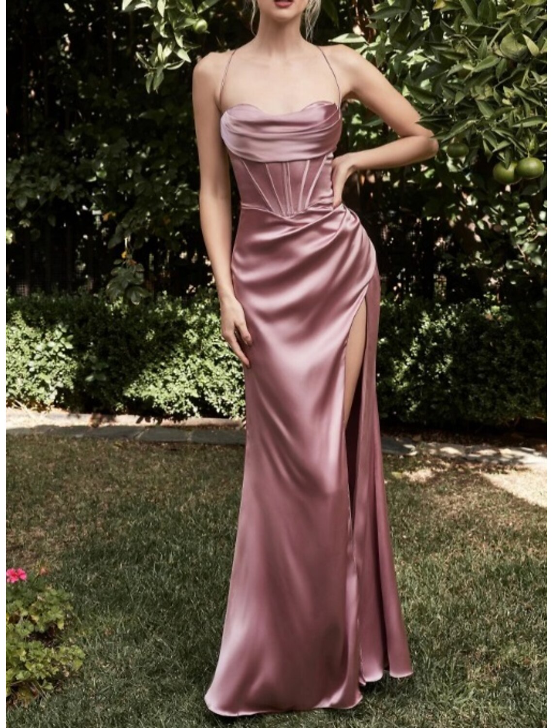 Mermaid / Trumpet Bridesmaid Dress Off Shoulder Sleeveless Blue Floor Length Chiffon with Split Front / Ruching