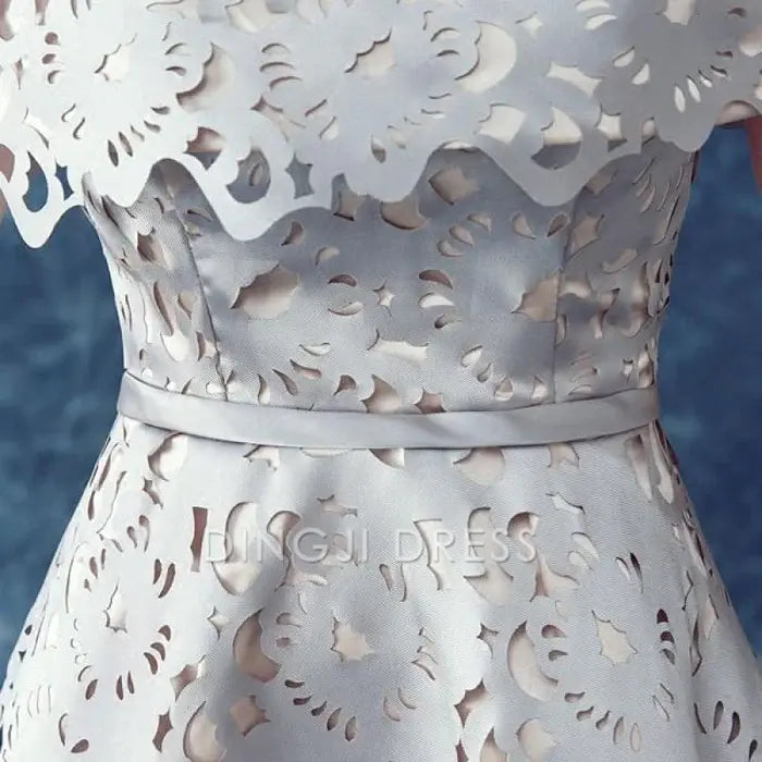 DingJiDress Short Prom Dress Elegant A Line Off Shoulder Retro Lace Fashion Homecoming Dress