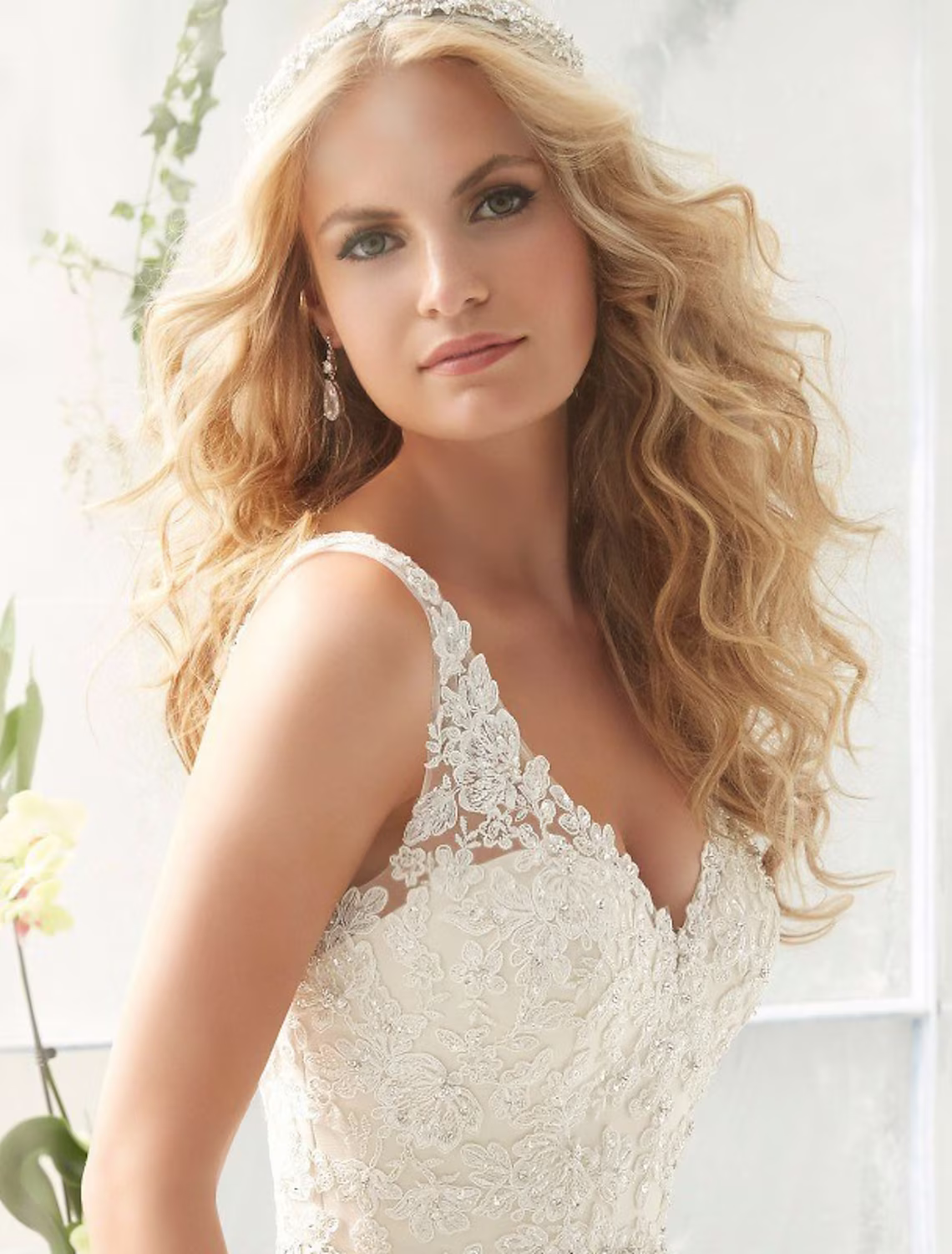 Engagement Open Back Sexy Formal Wedding Dresses Court Train A-Line Regular Straps V Neck Lace