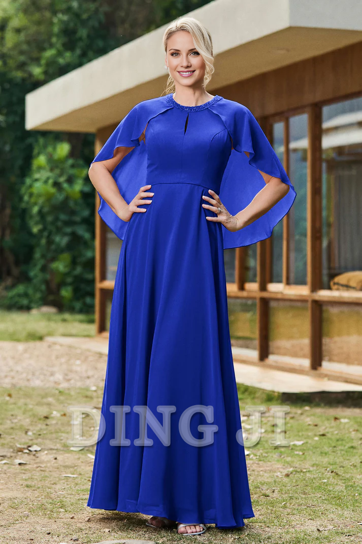 DingJiDress Mother of the Bride Dresses Flutter Sleeves Chiffon A-Line Ruched High Quality Dress Fashion Elegant Dresses Wedding Guests Dresses