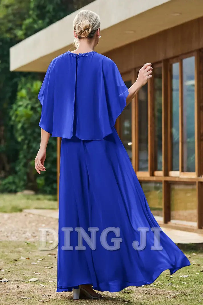 DingJiDress Mother of the Bride Dresses Flutter Sleeves Chiffon A-Line Ruched High Quality Dress Fashion Elegant Dresses Wedding Guests Dresses