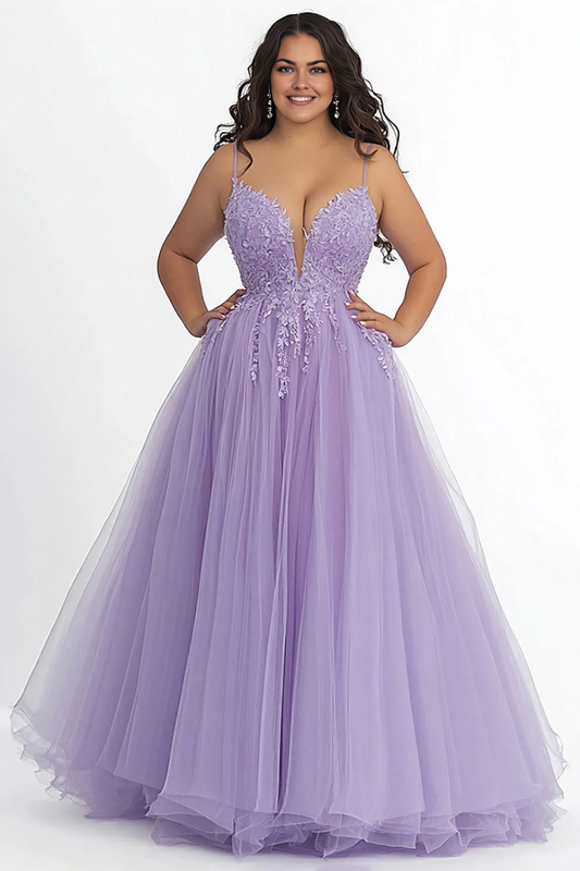 DingJiDress High Quality Dress A Line Spaghetti Straps Long With Appliques Gorgeous Prom Dress