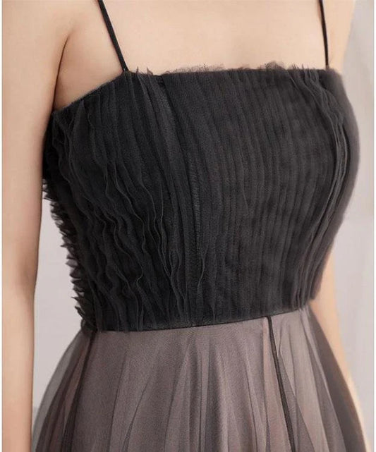 DingJiDress A Line Evening Dresses Scoop Straps Tulle