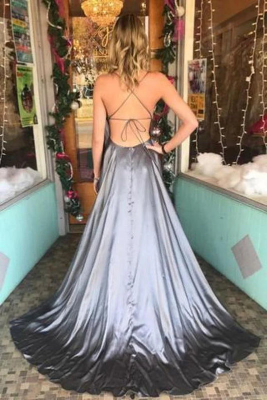DingJiDress Beautiful Prom Dresses Long A-Line Spaghetti Straps