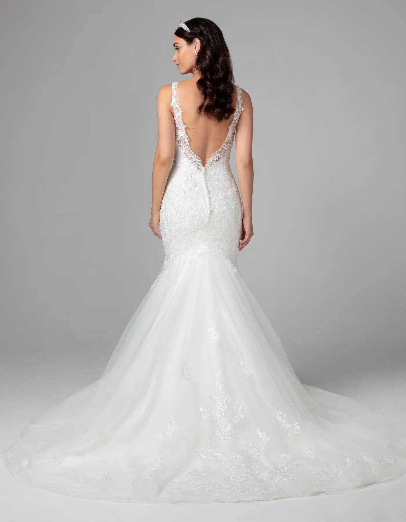 DingJiDress a mermaid gown with statement low back