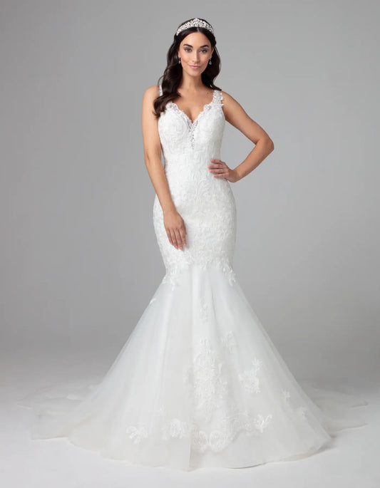 DingJiDress a mermaid gown with statement low back
