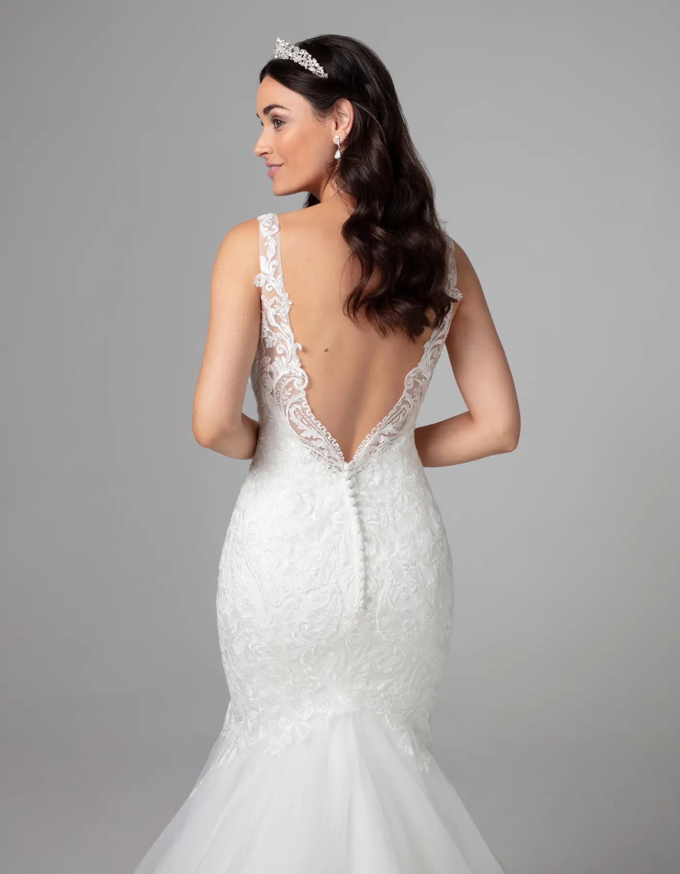 DingJiDress a mermaid gown with statement low back