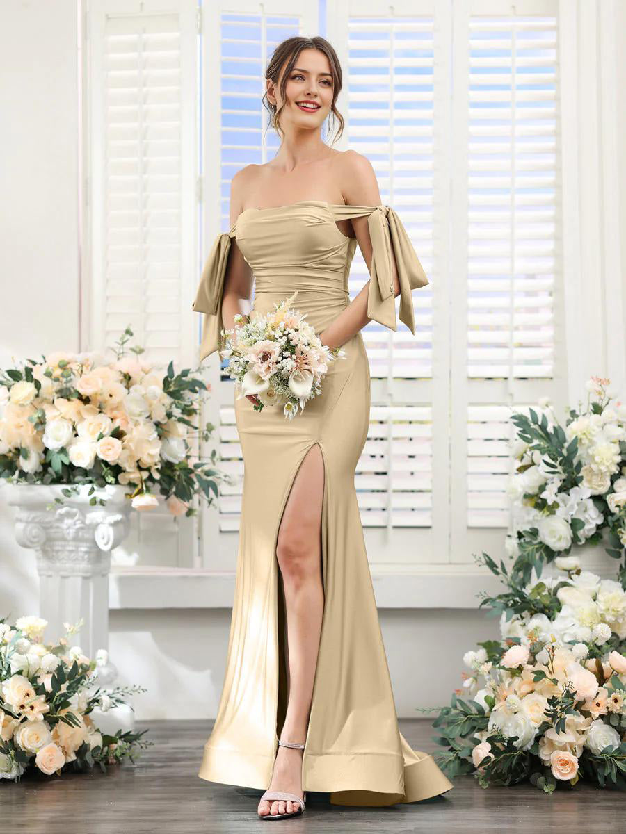 DingJiDress Cocktail Party V Neck Sleeveless Split Formal Dress Prom Long For Women Wedding Guest Dresses