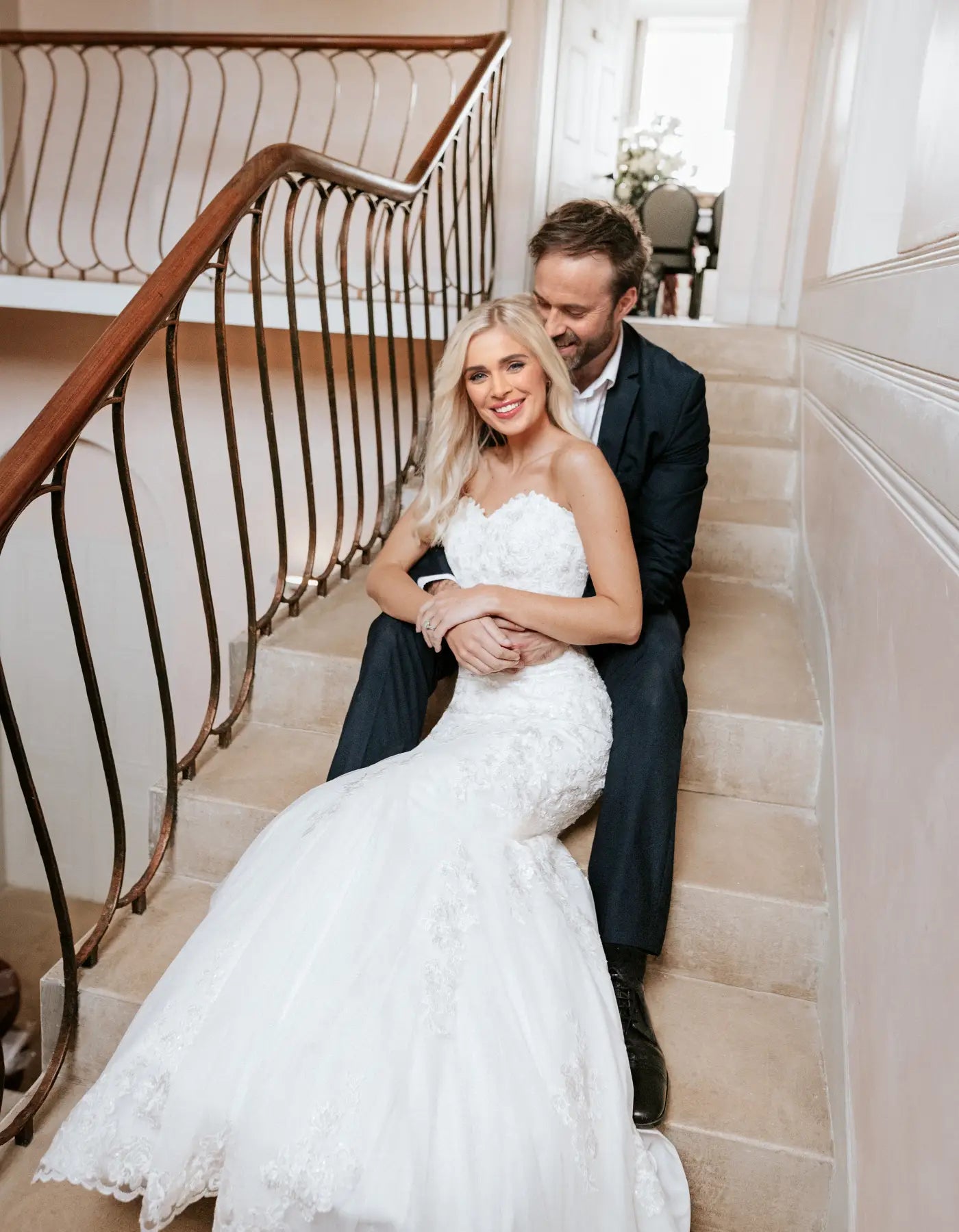 DingJiDress a traditional mermaid gown with metallic lace