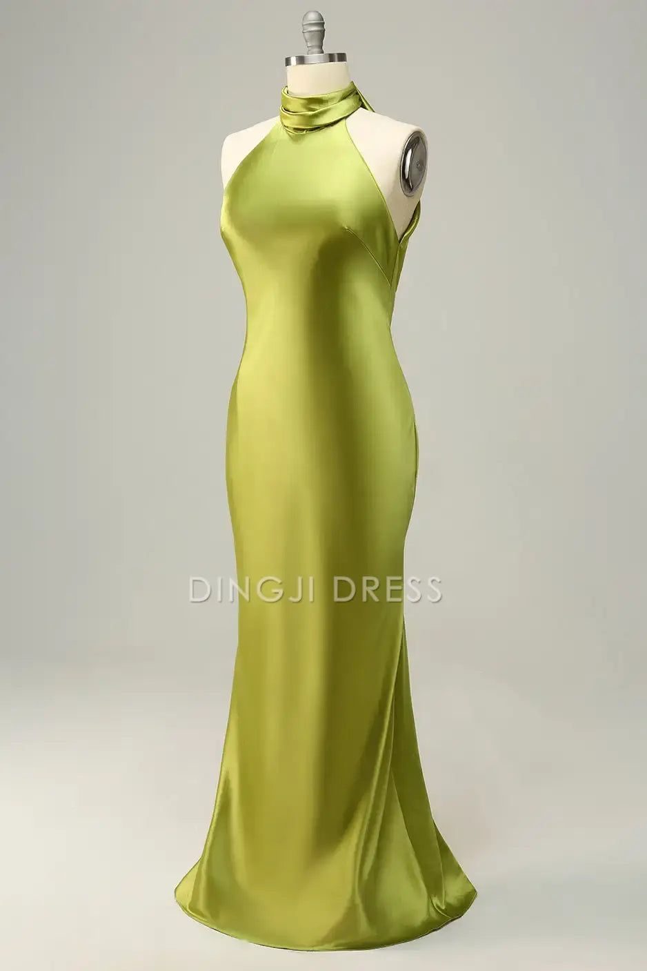 DingJiDress Hot Sale Prom Dress Mermaid Halter Sleeveless Open Back Elegant Simple Long Formal Dresses