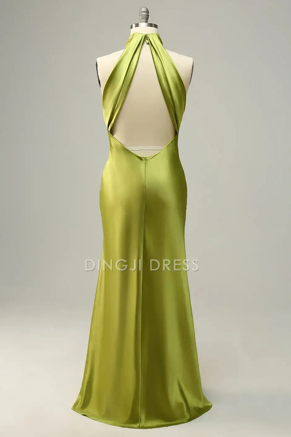 DingJiDress Hot Sale Prom Dress Mermaid Halter Sleeveless Open Back Elegant Simple Long Formal Dresses