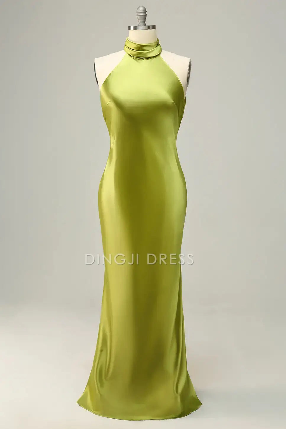 DingJiDress Hot Sale Prom Dress Mermaid Halter Sleeveless Open Back Elegant Simple Long Formal Dresses