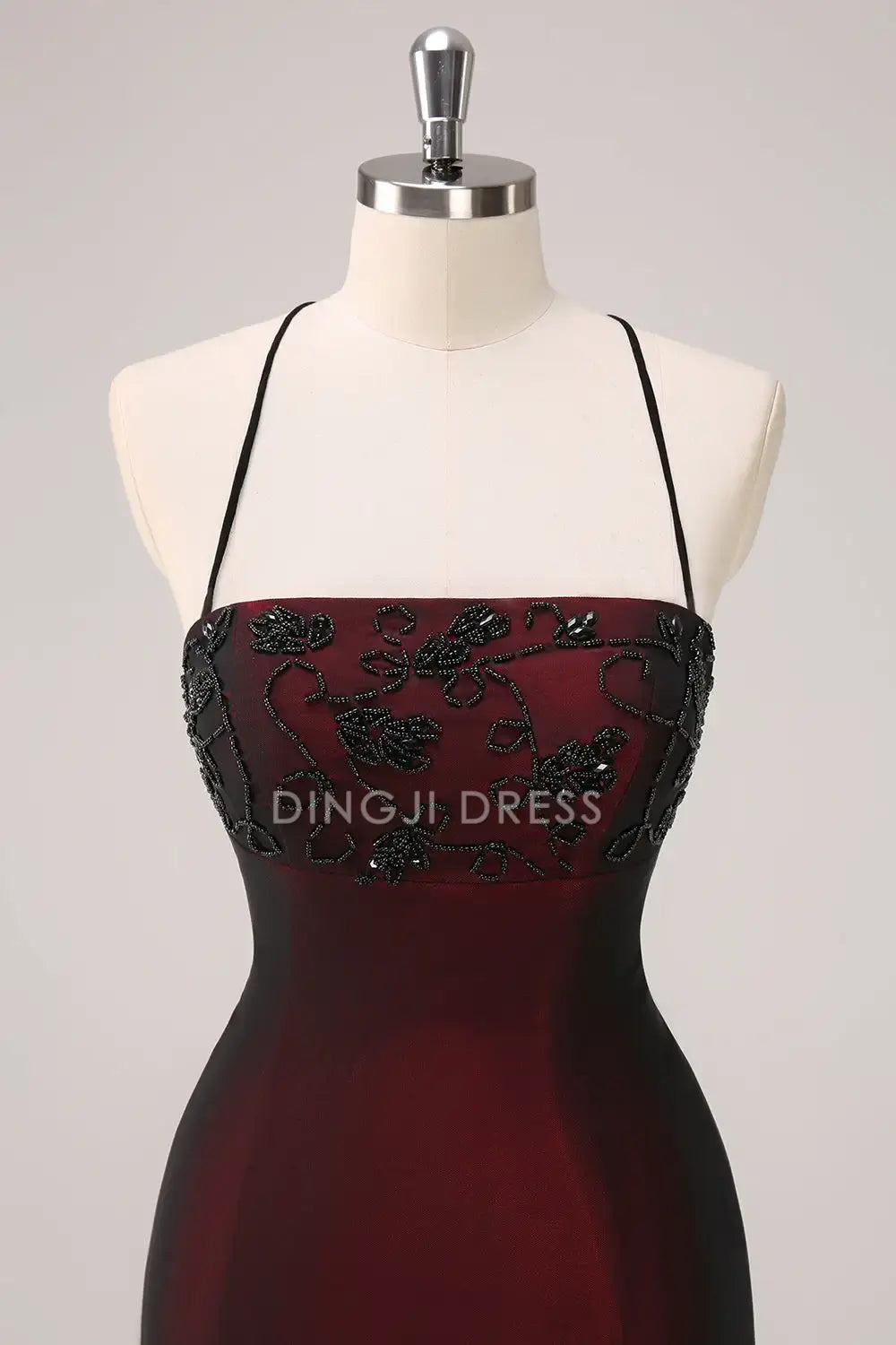 DingJiDress Hot Sale Prom Dress Mermaid Spaghetti Straps Backless Beading Charming Long Formal Dresses