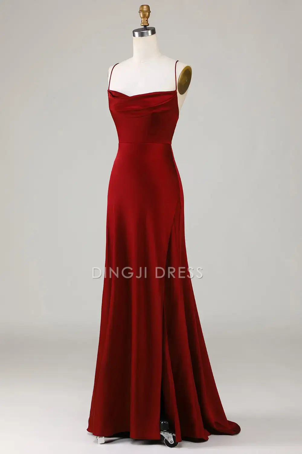 DingJiDress Mermaid Spaghetti Strap Backless Elegant Party Dress Hot Sale Prom Dress
