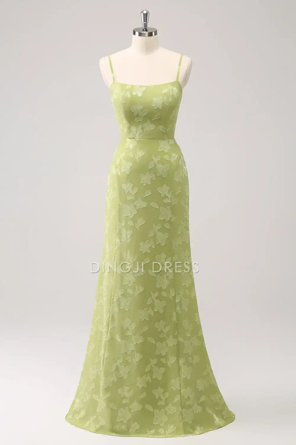 DingJiDress Mermaid Spaghetti Strap Low-Cut Butterfly Print Backless Exquisite Fashion Party Dress Hot Sale Prom Dress