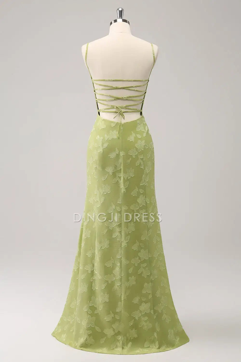 DingJiDress Mermaid Spaghetti Strap Low-Cut Butterfly Print Backless Exquisite Fashion Party Dress Hot Sale Prom Dress