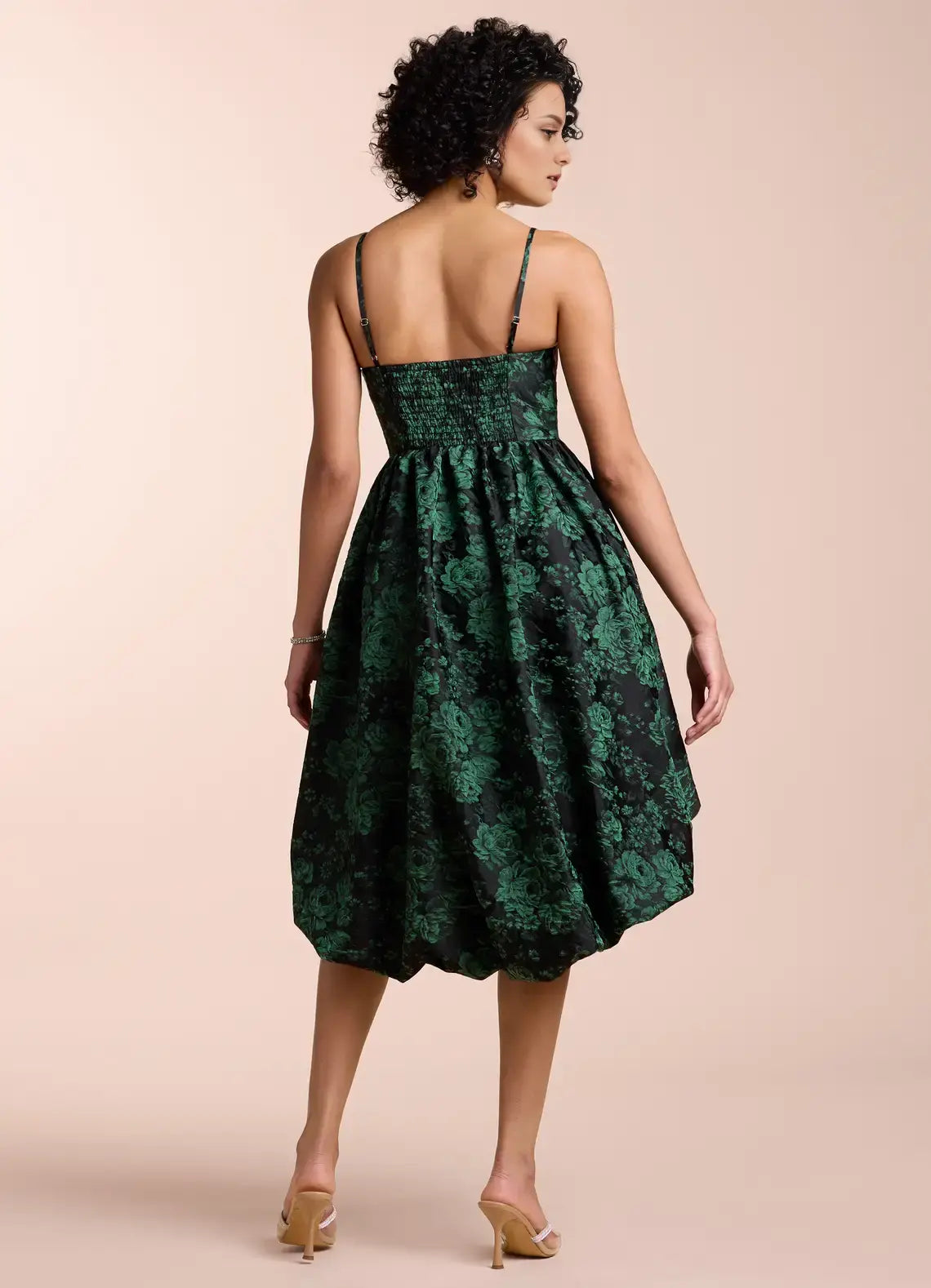 DingJiDress Short Prom Dress A-Line Straight Neckline Jacquard Spaghetti Strap Playful Asymmetrical Bubble Hem Skirt Hot Sale Homecoming Dress