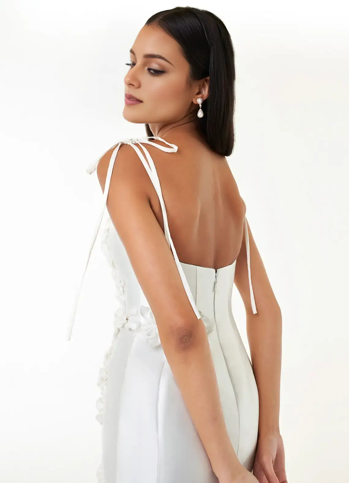 DingJiDress Short Prom Dress Fashion Sheath Scoop Neck Lace up Spaghetti Strap 3D Floral Exquisite Hot Sale Homecoming Dress