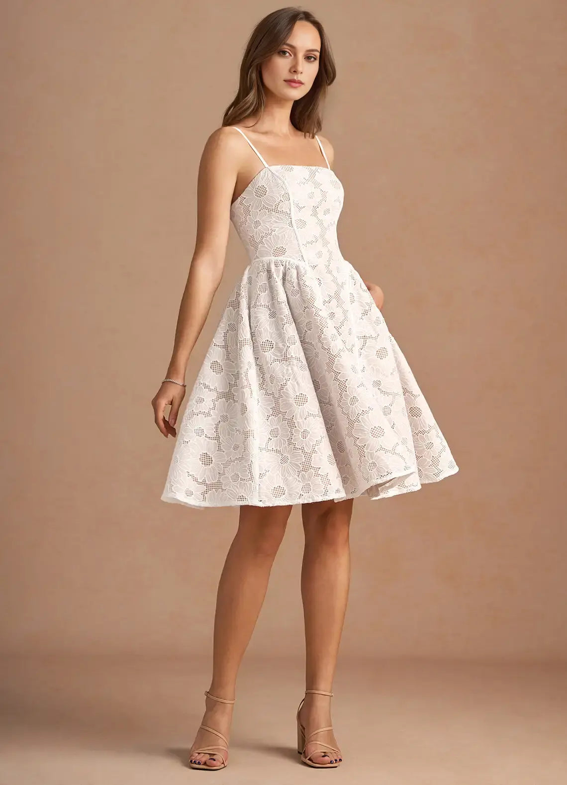 DingJiDress Short Prom Dress Lace A Line Straight Neckline Spaghetti Strap Elegant Hot Sale Homecoming Dress