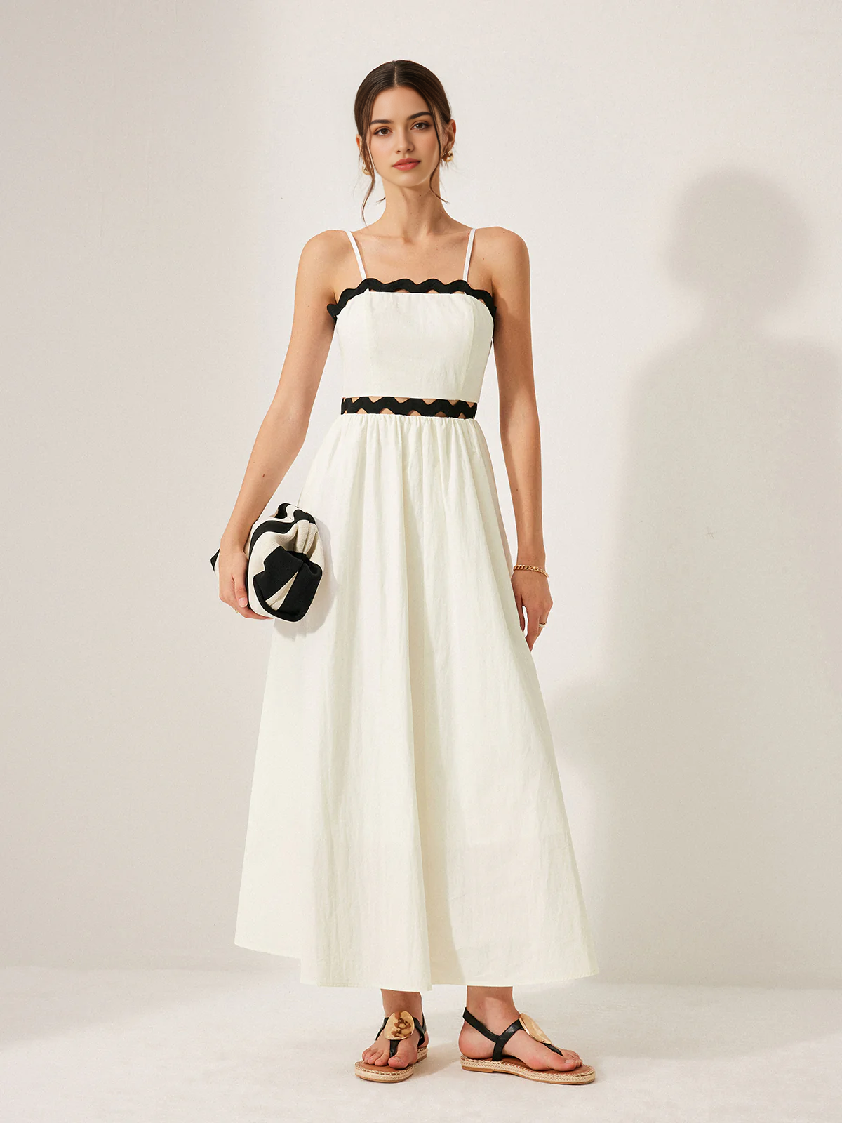 DingJiDress Party Dress A Line Spaghetti Strap Scalloped Trim Back Tie Backless Elegant Dress Hot Sale Prom Dress