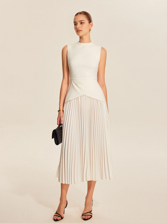 DingJiDress Party Dress Sheath/Column Crew Neck Sleeveless Pleated Fashion Hot Sale Prom Dress
