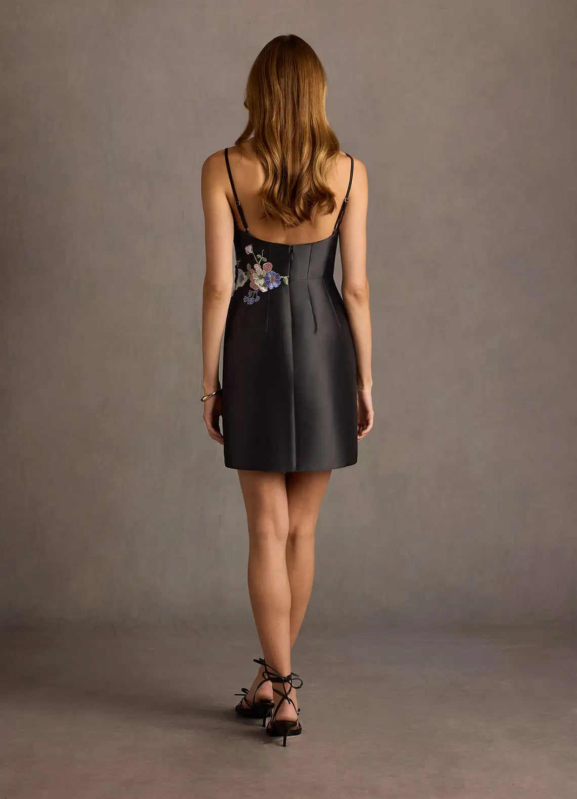 DingJiDress Short Prom Dress Elegant Sheath Spaghetti Strap 3D Floral Backless Exquisite Hot Sale Homecoming Dress