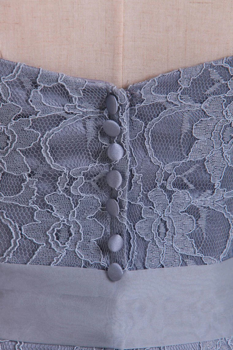 DingJiDress Lace Bridesmaid Dresses With Sash Above Knee Length Sheath