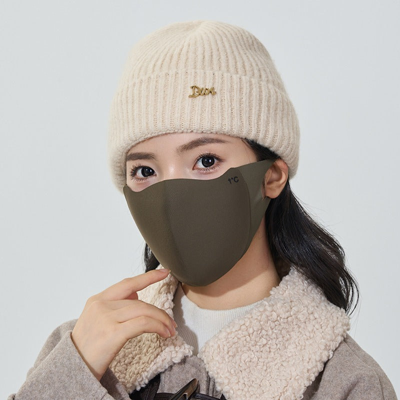 DingJiDress Maillard Mask Autumn/Winter Warm Mask Riding Windproof and Cold Keeping Mask 1 piece