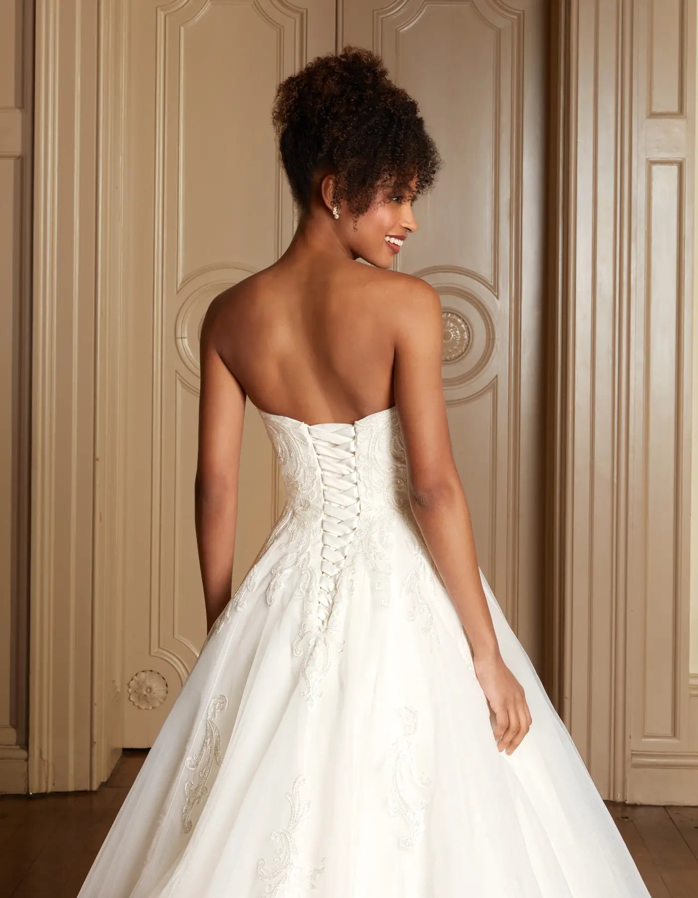 DingJiDress a classic strapless ballgown with traditional lace