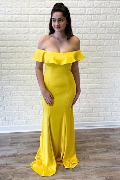 DingJiDress Prom Dresses Off The Shoulder Long Zipper Back Beautiful Mermaid