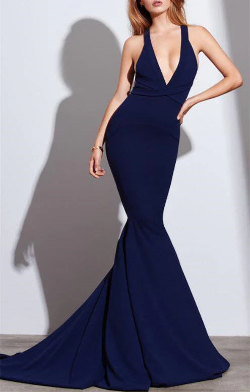 DingJiDress Sexy Mermaid Long Prom Dress Formal Evening Dress