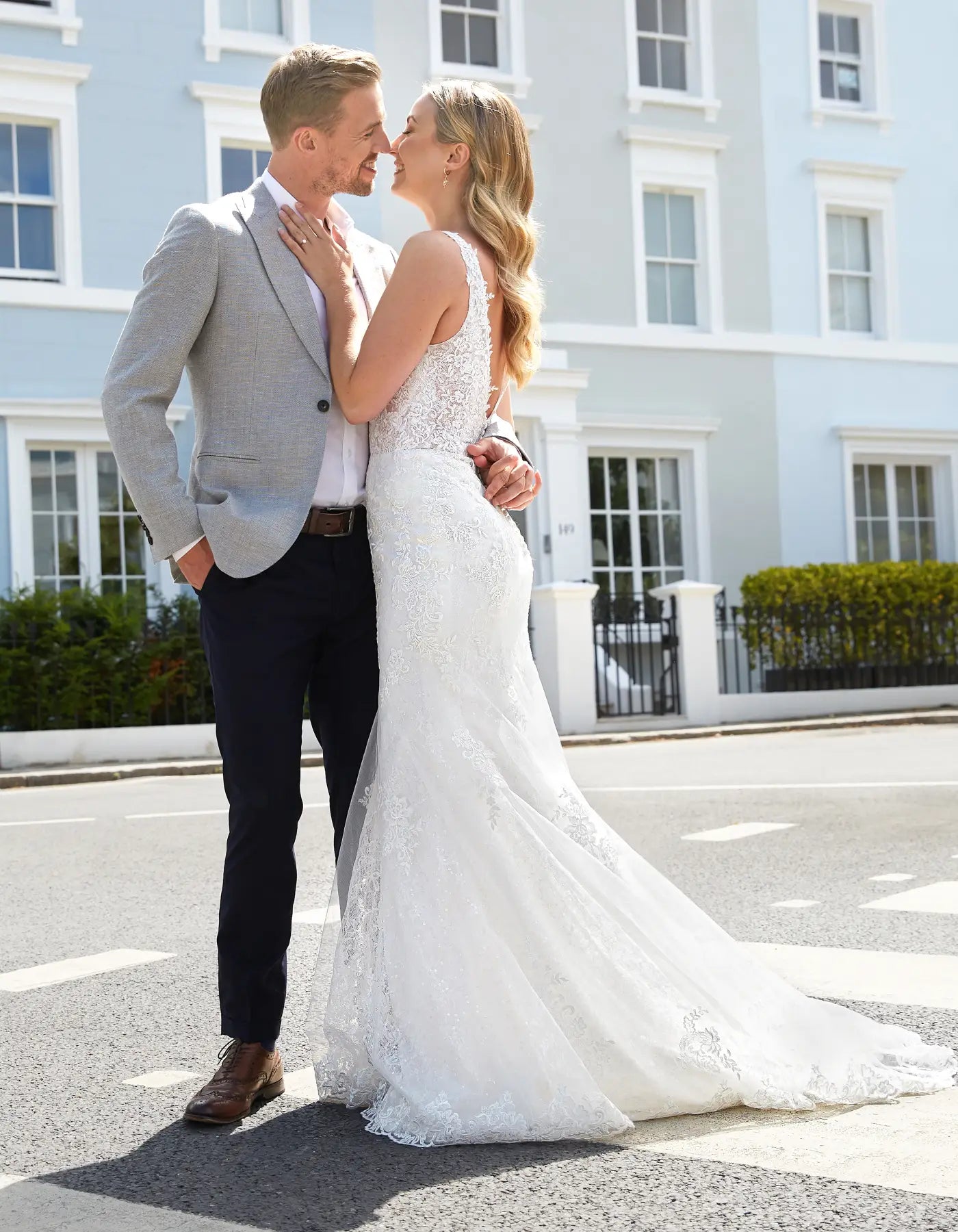 DingJiDress a sparkling chantilly lace gown Wedding Dresses