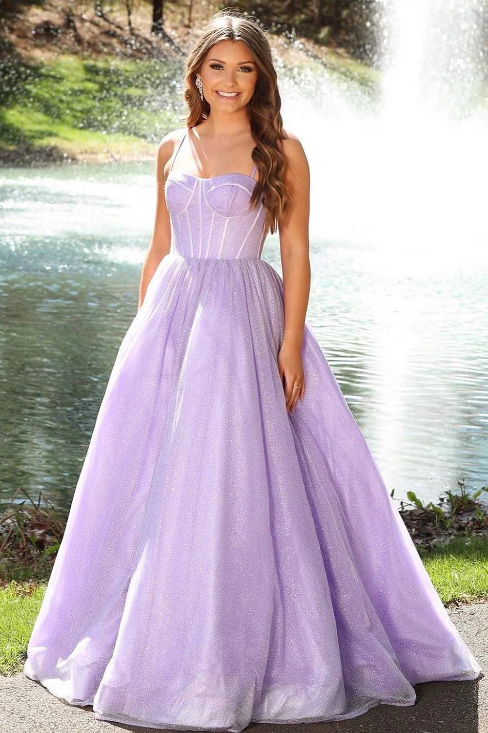 DingJiDress A-line Pink Prom Dresses Long Sweetheart Floor-Length Sleeveless Gorgeous