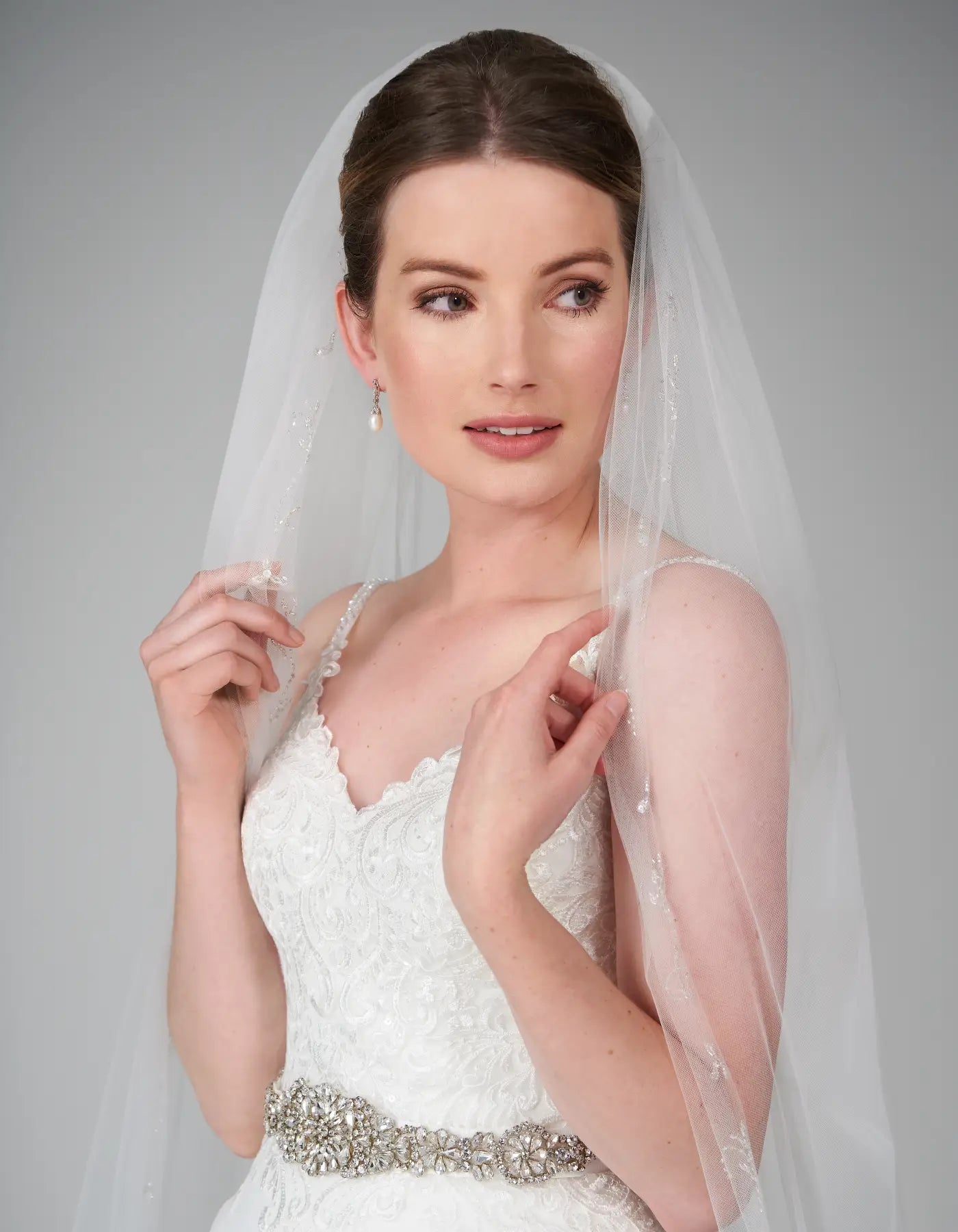 DingJiDress an ornate lace and tulle a-line Wedding Dresses