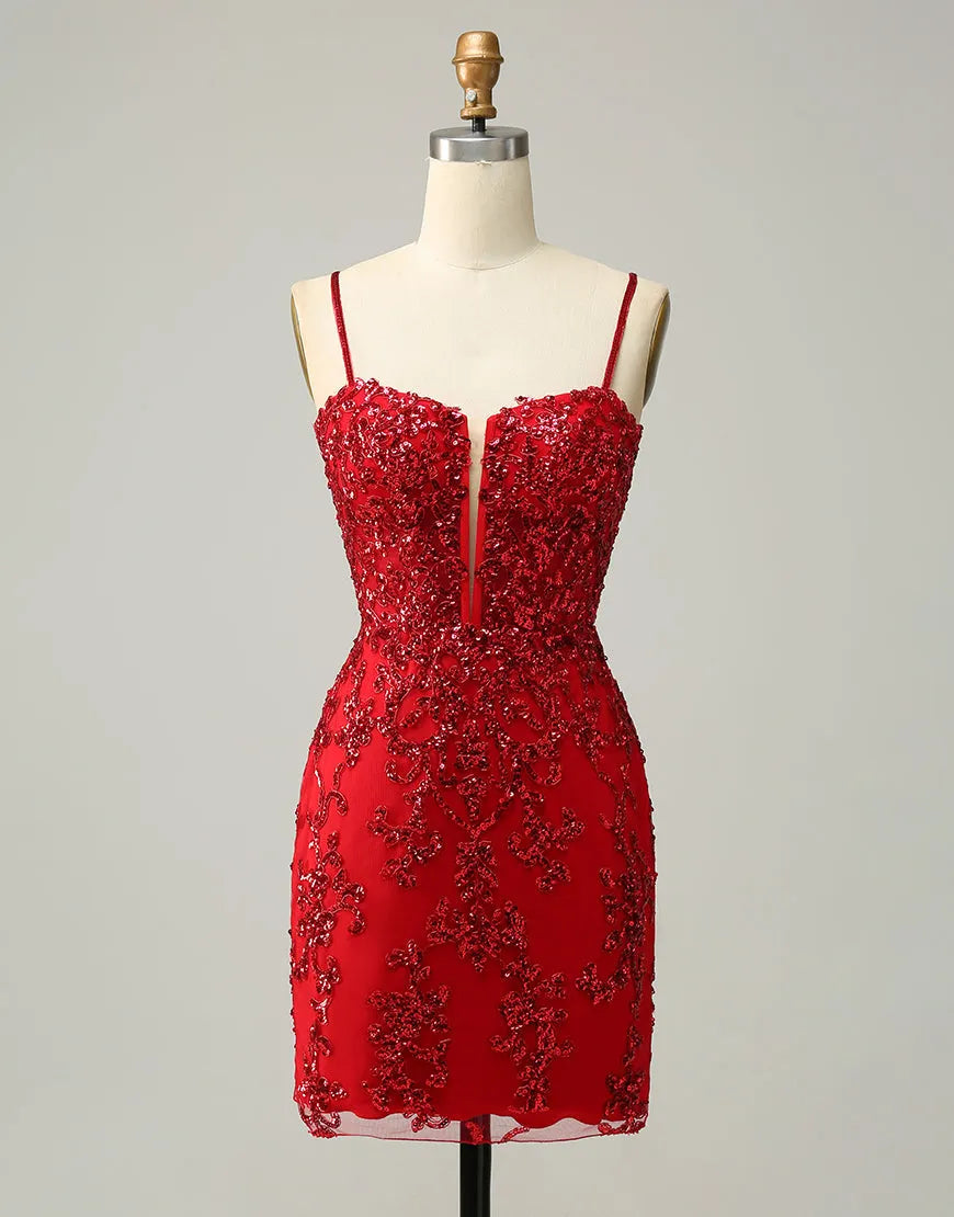 DingJiDress Royal Blue Short Homecoming Dress With Beading And Sequin