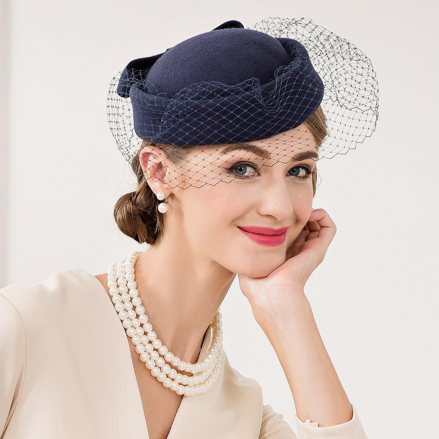 DingJiDress Wool / Net Kentucky Derby Hat / Fascinators / Hats with Floral 1pc Wedding / Special Occasion / Casual Headpiece