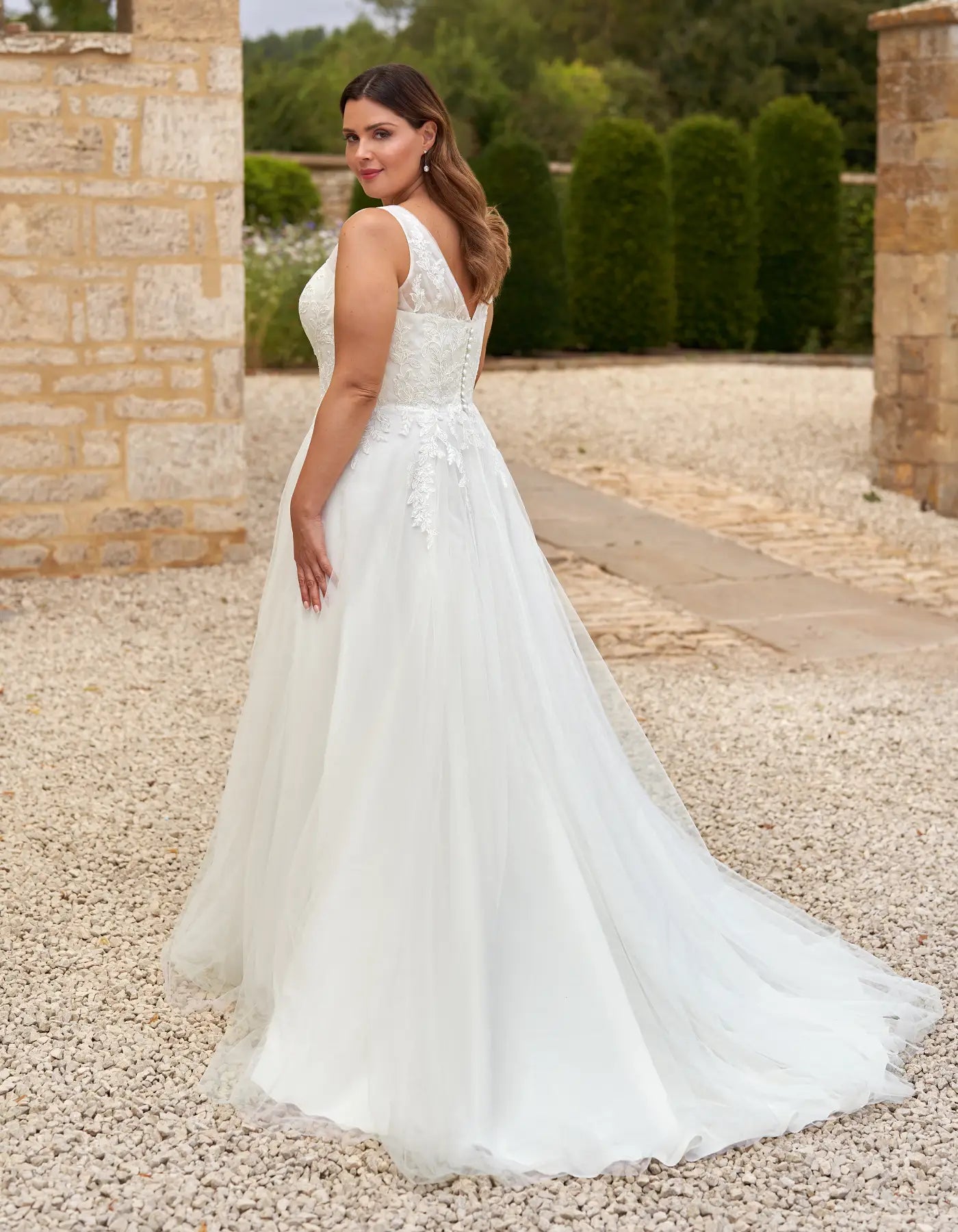 DingJiDress an understated a-line with pleated bodice