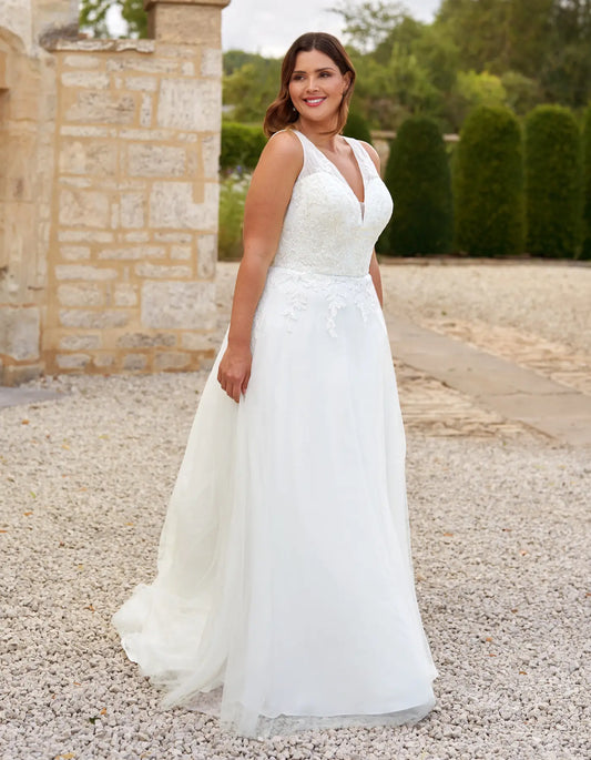 DingJiDress an understated a-line with pleated bodice