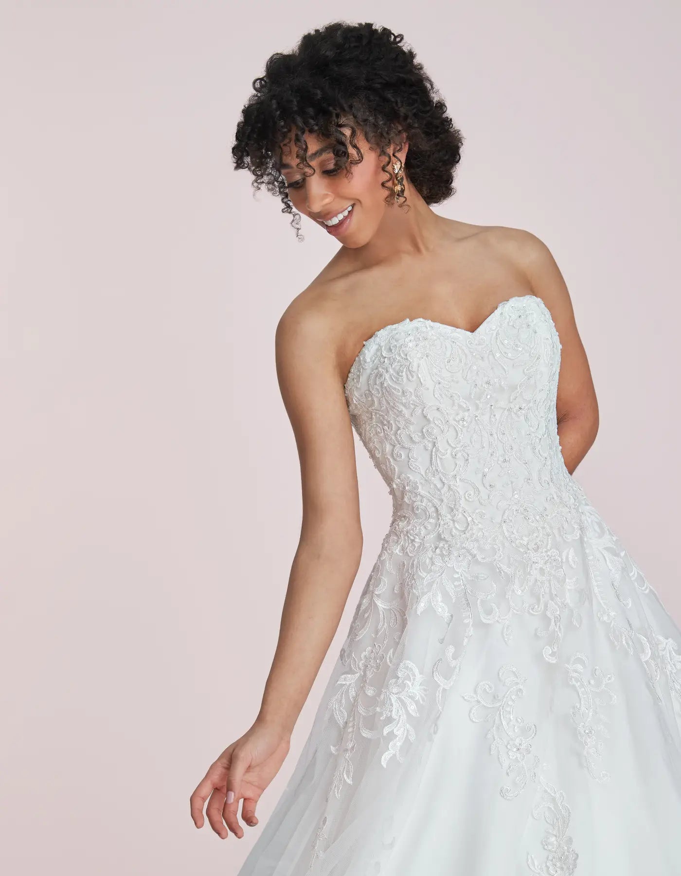 DingJiDress a dropped waist sparkling a-line Wedding Dresses