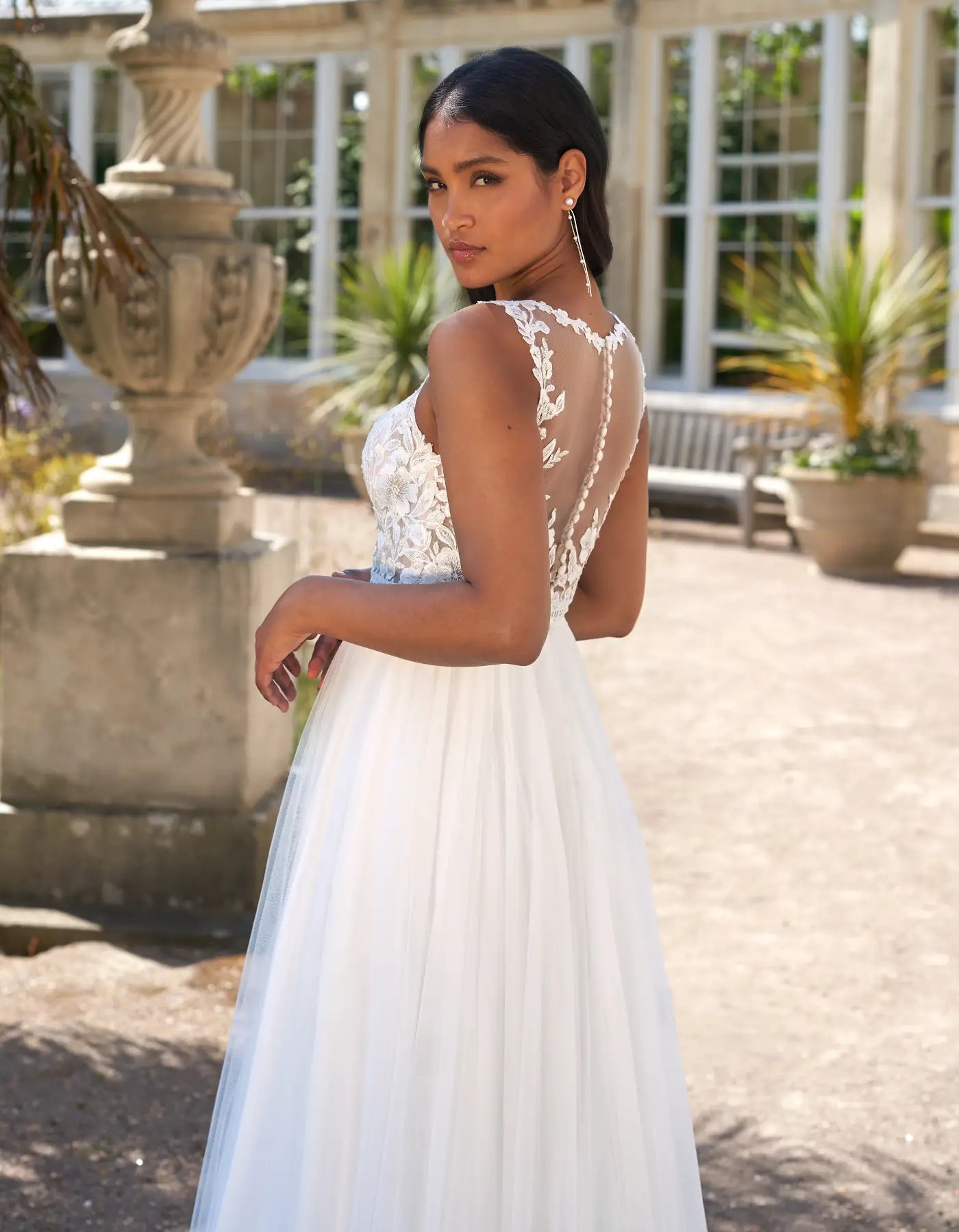 DingJiDress an ultra soft illusion bodice boho gown