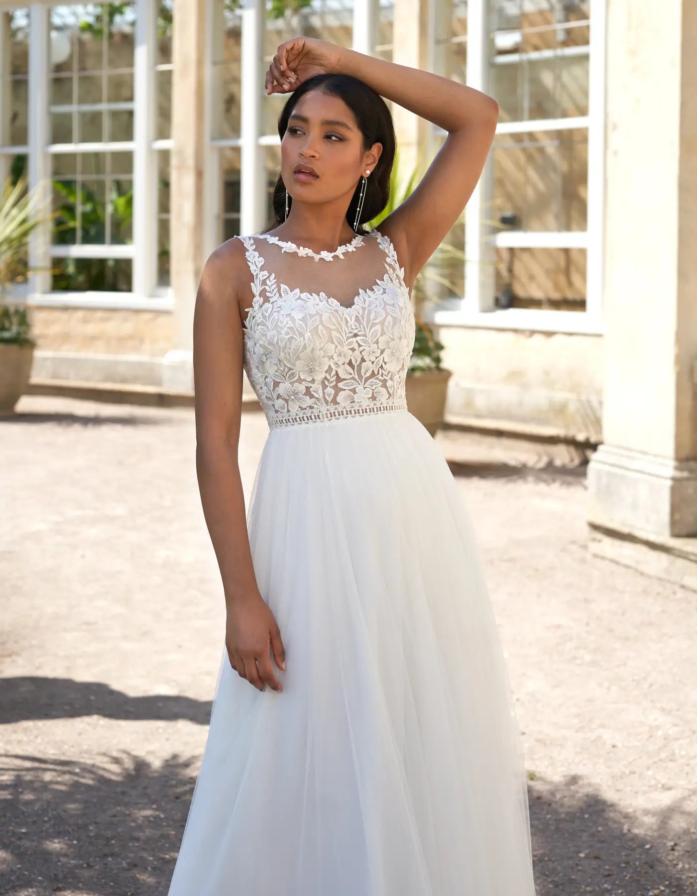 DingJiDress an ultra soft illusion bodice boho gown