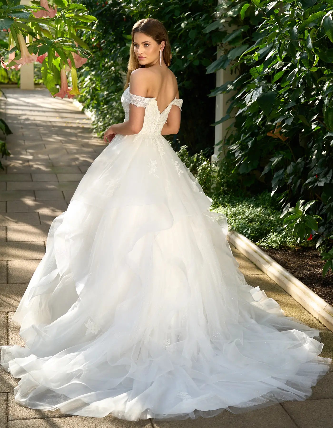 DingJiDress a fun and sparkling ruffled ballgown