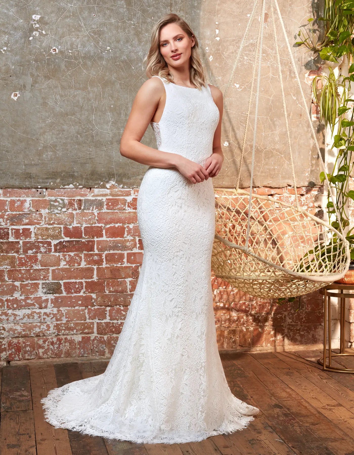 DingJiDress a boho sheath with contemporary low keyhole back